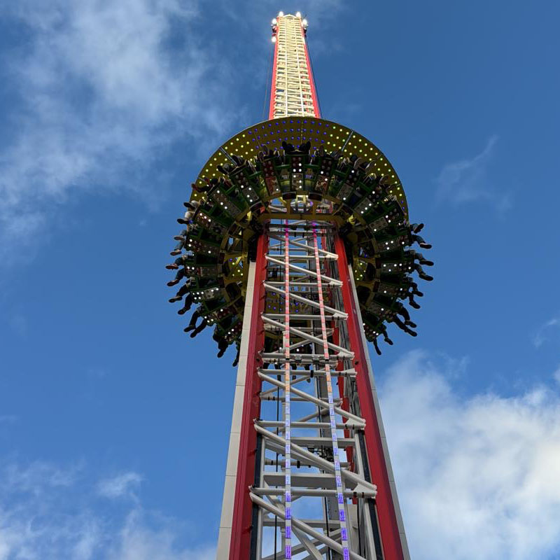 Drop tower at The Hoppings